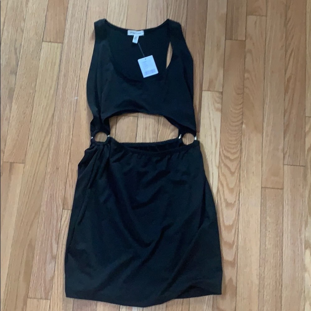 Black Urban Outfitters cut out bodycon dress
